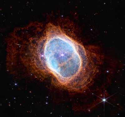 Southern Ring Nebula (NIRCam-billede) af James Webb Space Telescope (NASA)