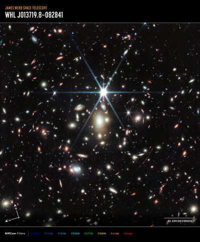 Sunrise Arc (NIRCam-billede) af James Webb Space Telescope (NASA)