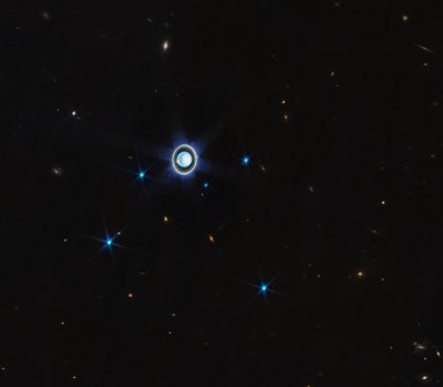 Uranus (NIRCam Compass Image) Uannoteret af James Webb Space Telescope (NASA)