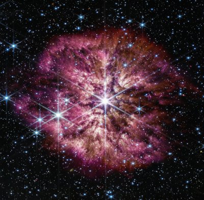 WR 124 (NIRCam og MIRI Composite Image) af James Webb Space Telescope (NASA)