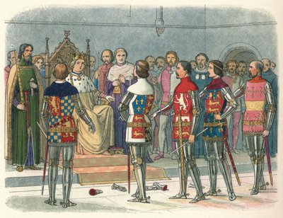 Arundel, Gloucester, Nottingham, Derby og Warwick, før kongen, 1387 1864 af James William Edmund Doyle