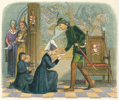 Edward IV og Lady Elizabeth Grey, 1464 1864 af James William Edmund Doyle