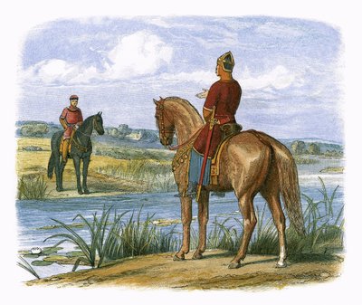 Henry og Stephen konfererer over Themsen af James William Edmund Doyle