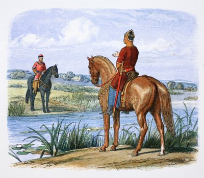 Henrik af Anjou og Stephen konfererede over Themsen, 1153 1864 af James William Edmund Doyle