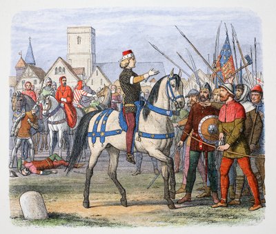 Kong Richard II møder oprørerne ved Smithfield, Peasants