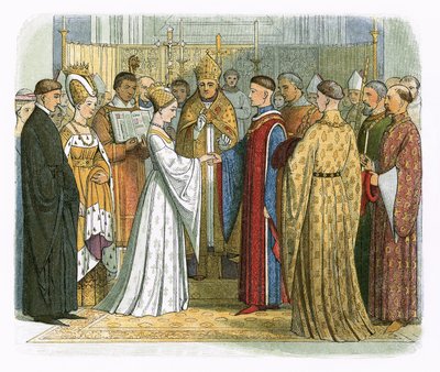Ægteskab mellem kong Henry V og Katherine af Frankrig af James William Edmund Doyle