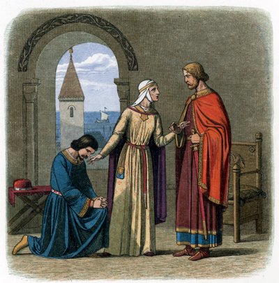 Efter råd fra sin mor, Eleanor af Aquitaine, kong Richard I af James William Edmund Doyle