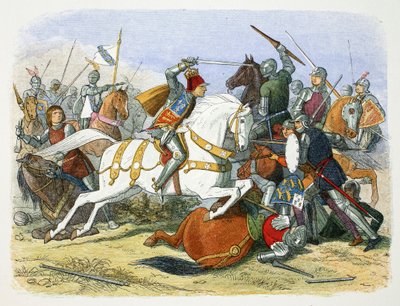Richard III af England i slaget ved Bosworth Field, Leicestershire, 1485 1864 af James William Edmund Doyle