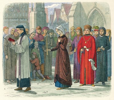 Hertuginden af Gloucester gør bod, 1441 1864 af James William Edmund Doyle