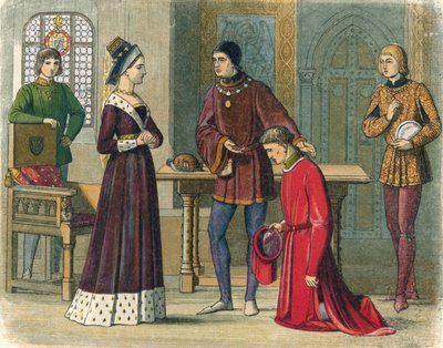 Jarlen af Warwick underkaster sig dronning Margaret, 1470 1864 af James William Edmund Doyle
