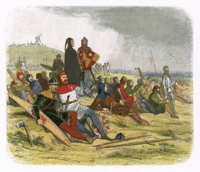 Englænderne venter på franskmændene ved Crecy af James William Edmund Doyle