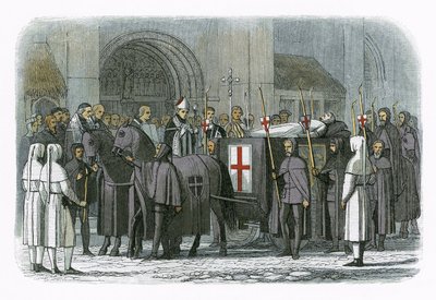 Liget af kong Richard II bragt til St. Pauls katedral af James William Edmund Doyle