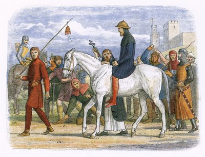 Thomas, jarl af Lancaster, bliver ført til henrettelse af James William Edmund Doyle