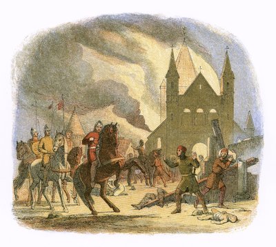 William I får en dødelig skade ved Mantes af James William Edmund Doyle