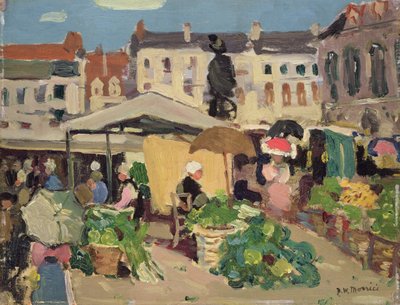 Markedsscene af James Wilson Morrice