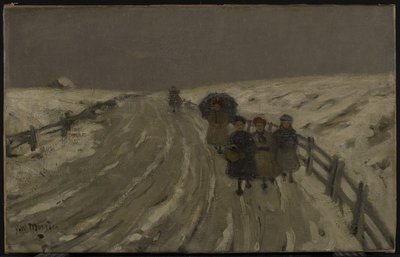Hjemkomst fra skole, ca. 1901 af James Wilson Morrice