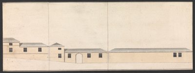 Cobham Hall, Kent: Elevation of Stables af James Wyatt