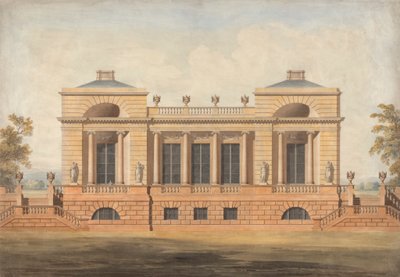 Design til et uidentificeret landsted af James Wyatt
