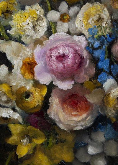 Farvestrålende blomster af James Zamora