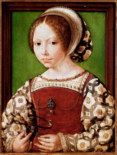 Portræt af en ung prinsesse, sandsynligvis Dorothea af Danmark (maleri af Jan (c.1472 c.1533) Gossaert