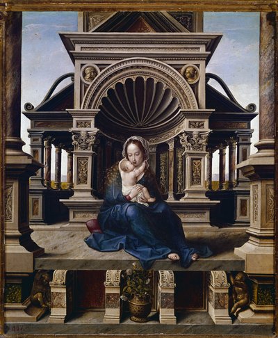 Jomfruen af Louvain (olie på panel, ca. 1520) af Jan (c.1472 c.1533) Gossaert