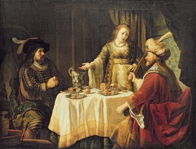 Måltidet med Esther af Jan 1620-76 Victors