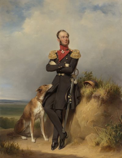Portræt af William II, konge af Holland af Jan Adam Janszoon Kruseman