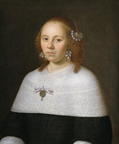 Portræt af en ung kvinde fra Hoorn, 1658 af Jan Albertsz Rootius