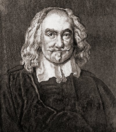Thomas Hobbes af Malmesbury (gravering) af Jan Baptist (after) Jaspers