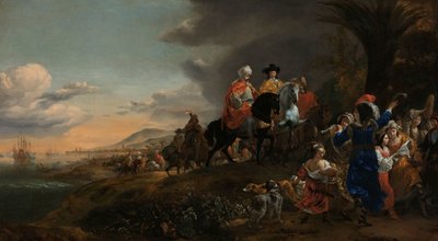 Den hollandske ambassadør på vej til Isfahan Den hollandske ambassadør på vej til Isfahan af Jan Baptist Weenix