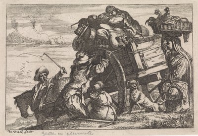 De fyre Forskellige genrer tableau (serietitel) af Jan Baptist de Wael