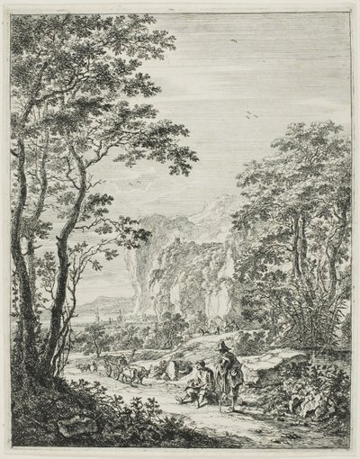 Oksevognen fra Upright Italian Landscapes af Jan Both