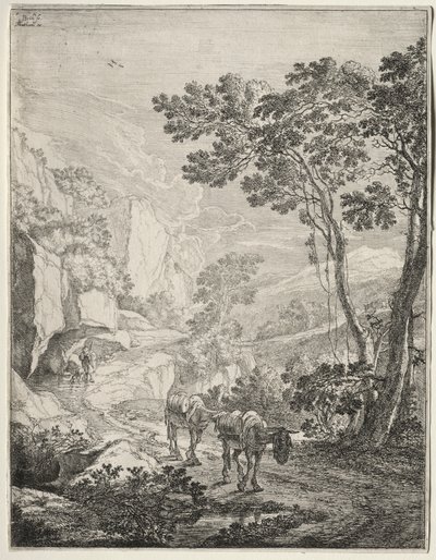 De to Muler. Rocca Aquatico nær Ancona af Jan Both