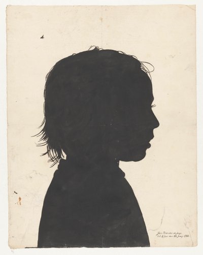 Silhouetportret Jan Brandes junior af Jan Brandes