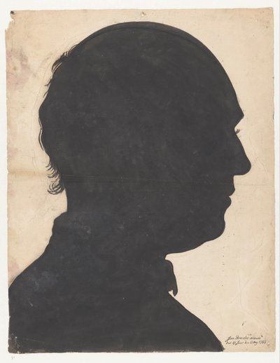 Silhouetportret af Jan Brandes af Jan Brandes