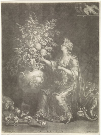 Forår Spring (titel på objekt) De fire årstider (serietitel) af Jan Broedelet