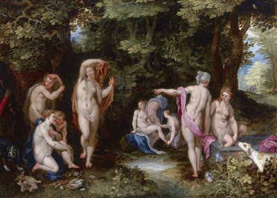 Diana og Actaeon af Jan Brueghel the Elder