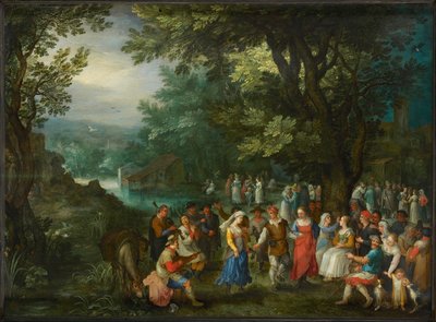 Bryllupsdans, 1596. af Jan Brueghel the Elder