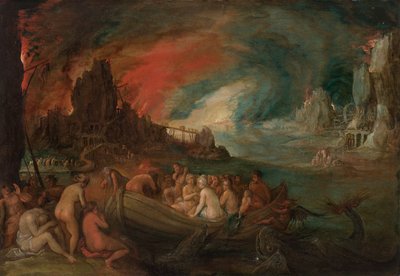 Charon fragter sjæle over Styx af Jan Brueghel the Younger
