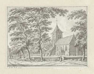 Biggekerke kirke af Jan Bulthuis