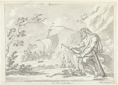 Revolution: Hercules bryder åget Revolutionen (titel på objekt) af Jan Bulthuis