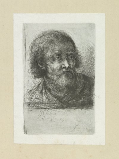 Bebaarde mand, til højre The Compleat Work of Etchings af John Chalon / Oeuvre Complette des Eaux Fortes af Jean Chalon (serietitel) af Jan Chalon