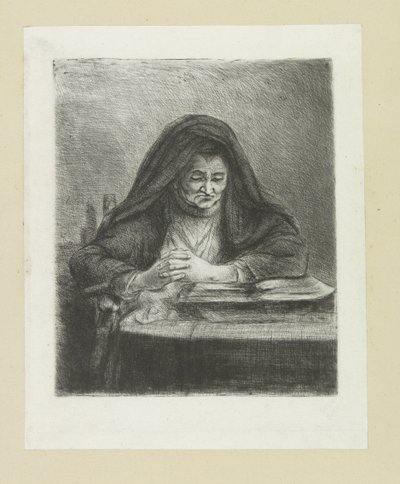 Lezende kvinde The Compleat Work of Etchings af John Chalon / Oeuvre Complette des Eaux Fortes af Jean Chalon (serietitel) af Jan Chalon
