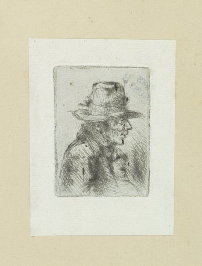 Manden sætter høj hoed, til højre The Compleat Work of Etchings af John Chalon / Oeuvre Complette des Eaux Fortes af Jean Chalon (serietitel) af Jan Chalon