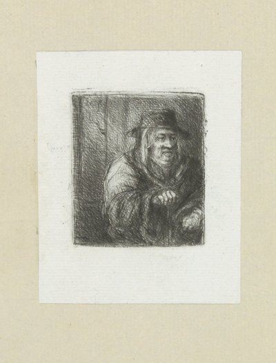 Oude mand satte kamin i hakke The Compleat Work of Etchings af John Chalon / Oeuvre Complette des Eaux Fortes af Jean Chalon (serietitel) af Jan Chalon
