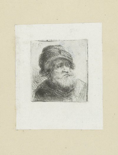 Oude mand tager tulband på The Compleat Work of Etchings af John Chalon / Oeuvre Complette des Eaux Fortes af Jean Chalon (serietitel) af Jan Chalon