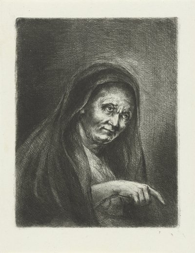Gammel dame af Jan Chalon