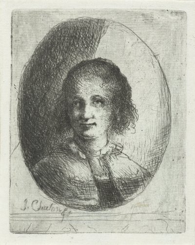 Portret af Christina Chalon af Jan Chalon