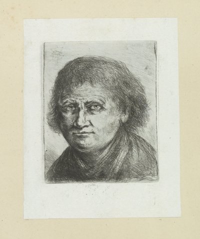 Volwassen man, naar links The Compleat Work of Etchings af John Chalon / Oeuvre Complette des Eaux Fortes af Jean Chalon (serietitel) af Jan Chalon