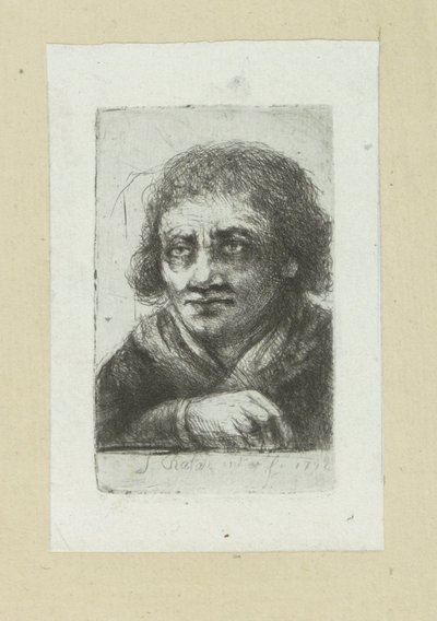 Voksen mand, hans højre hånd synlig The Compleat Work of Etchings af John Chalon / Oeuvre Complette des Eaux Fortes af Jean Chalon (serietitel) af Jan Chalon